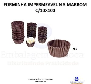 FORMINHA IMPERMEAVEL N°5 MARROM C/10X100