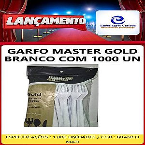 GARFO MASTER GOLD BRANCO MATI 20X50 BEM PRATIKO