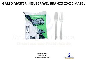 GARFO MASTER INQUEBRAVEL BRANCO 20X50 MAZEL