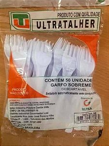 GARFO SOBREMESA BRANCO 20X50 ULTRA