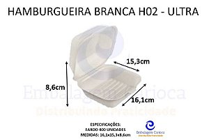 HAMBURGUEIRA BRANCA H02 FD.400 ULTRA 16,1X15,3X8,6