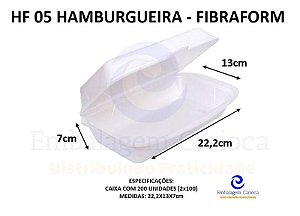 HF 05 LANCHEIRA FIBRAFORM 22,2X13X7CM CX200UN (ESTOJO)
