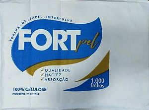 INTERFOLHA 100% CELULOSE FORTPEL 20X21 C/700