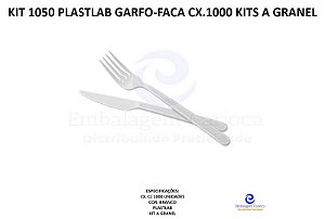 KIT 1050 PLASTLAB GARFO-FACA CX.1000 KITS A GRANEL