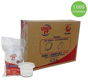 KIT POTE PP REDONDO 140ML 40X25 ULTRA (FREEZER/MICRO)
