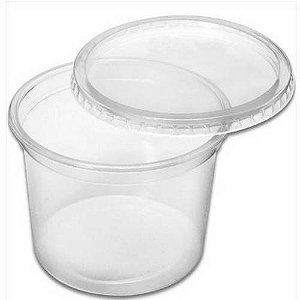 KIT POTE PP REDONDO 250ML 20X25 ULTRA (FREEZER/MICRO)