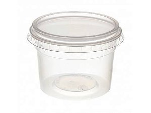 KIT POTE TAMPA 145ML PP CX.20X25 CRISTALSUL (FREEZER/MICRO)
