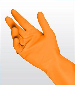 LUVA VINIL LIMPEZA LARANJA SOFT G CX.144 PARES TALGE
