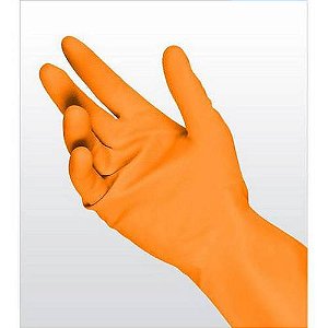 LUVA VINIL LIMPEZA LARANJA SOFT M CX.144 PARES TALGE