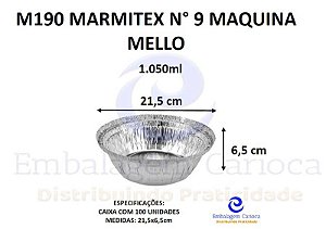 M190 MARMITEX N 9 MAQUINA CX.100 MELLO-1.050ML
