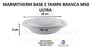 MARMITHERM BASE (REDONDA) E TAMPA BRANCA M50 FD/100 ULTRA 19X5,0 700ML
