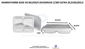 MARMITHERM BASE 4D M1200/4 DIVISORIAS C/300 ULTRA 26,5X20,8X4,0