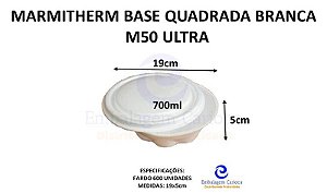 MARMITHERM BASE QUADRADA BRANCA M50 FD/6X100 ULTRA 19X5,0 700ML