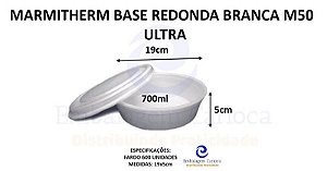 MARMITHERM BASE REDONDA BRANCA M50 FD/6X100 ULTRA 19X5,0 700ML