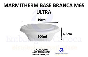 MARMITHERM BASE REDONDA BRANCA M65 FD.600 ULTRA 19X6,5 900ML