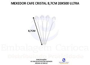 MEXEDOR CAFE CRISTAL 8,7CM 20X500 ULTRA