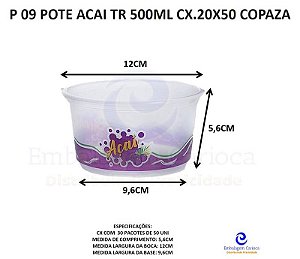 P 09 POTE ACAI TR 500ML CX.20X50 COPAZA