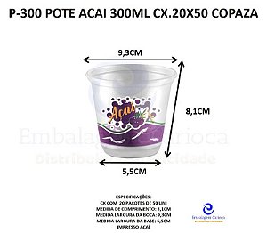 P-300 POTE ACAI 300ML CX.20X50 COPAZA
