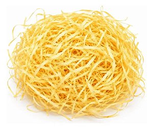 PALHA DE FITA DECORATIVA 50GR AMARELO