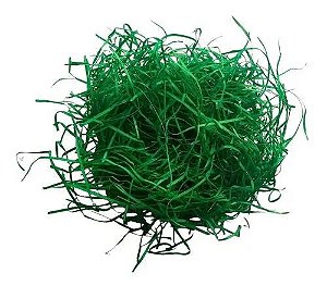 PALHA DE FITA DECORATIVA 50GR VERDE ESCURO