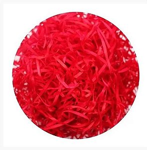 PALHA DE FITA DECORATIVA 50GR VERMELHO