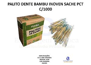 PALITO DENTE BAMBU INOVEN SACHE PCT C/1000