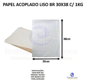 PAPEL ACOPLADO LISO C/ 1KG BR 30X38