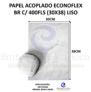 PAPEL ACOPLADO LISO DALPACK BR C/ 400FLS (30X38) LISO
