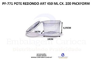 PF-771 POTE REDONDO ART 450 ML CX. 200 PACKFORM