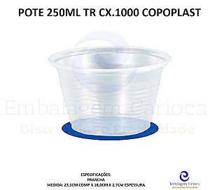 POTE 250ML TR CX.1000 COPOPLAST