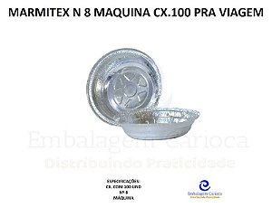 PRATO 185 MAQUINA PRA VIAGEM CX.100 (MARMITEX N° 8)