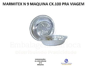 PRATO 190 MAQUINA PRA VIAGEM CX.100 (MARMITEX N° 9)