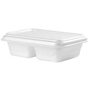 PT-070 2 DIVISORIAS BASE POTE RETANGULAR 450ML EPS 166X122X40MM FD.100 COPOBRAS