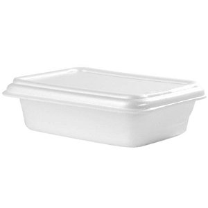 PT-070 BASE RETANGULAR POTE EPS 500ML 166X122X40MM FD.100 COPOBRAS