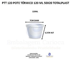 PTT 120 POTE TERMICO 120 ML 50X20 TOTALPLAST