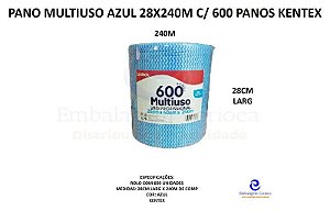 ROLO PANO MULTIUSO AZUL 28X40X240M (600 PANOS) KENTEX