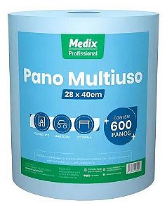 ROLO PANO MULTIUSO AZUL 28X40X240M (600 PANOS) MEDIX