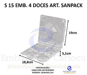 S 15 EMB. 4 DOCES ART. CX.100 SANPACK