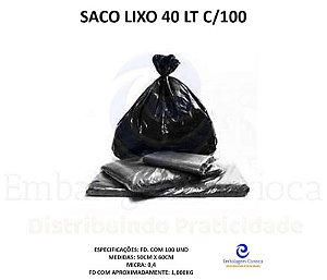 SACO LIXO 40 LT C/100 FERSAN