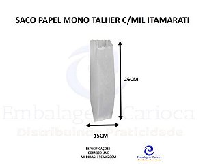 SACO PAPEL MONO TALHER C/MIL ITAMARATI