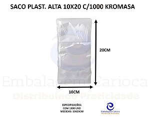 SACO PLAST. ALTA 10X20 C/1000 KROMASA