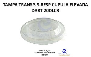 TAMPA TRANSP. S/RESP  CUPULA ELEVADA 10X100 DART 20DLCR