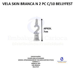 VELA SKIN BRANCA N 2 PC C/10 BELLYFEST