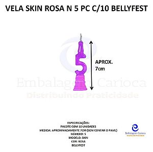 VELA SKIN ROSA N 5 PC C/10 BELLYFEST