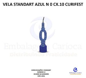 VELA STANDART AZUL N 0 CX.10 CURIFEST
