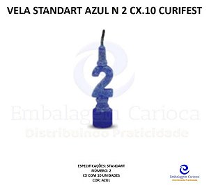 VELA STANDART AZUL N 2 CX.10 CURIFEST
