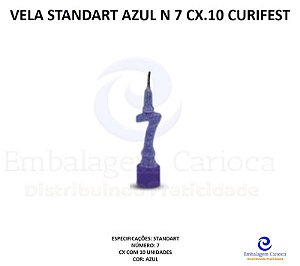 VELA STANDART AZUL N 7 CX.10 CURIFEST