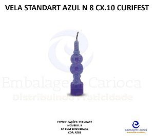 VELA STANDART AZUL N 9 CX.10 CURIFEST