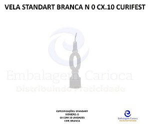 VELA STANDART BRANCA N 0 CX.10 CURIFEST