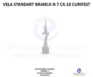 VELA STANDART BRANCA N 7 CX.10 CURIFEST